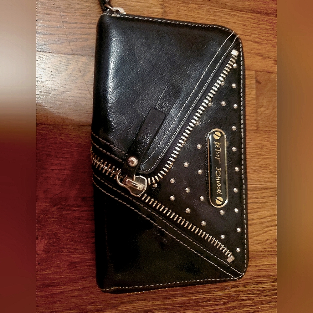 Large Betsey Johnson Moto Wallet